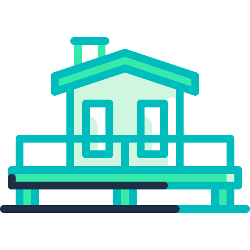 House sea travel dock icon House sea travel dock icon