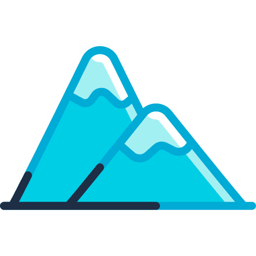 Mountains altitude snow mountain icon Mountains altitude snow mountain icon