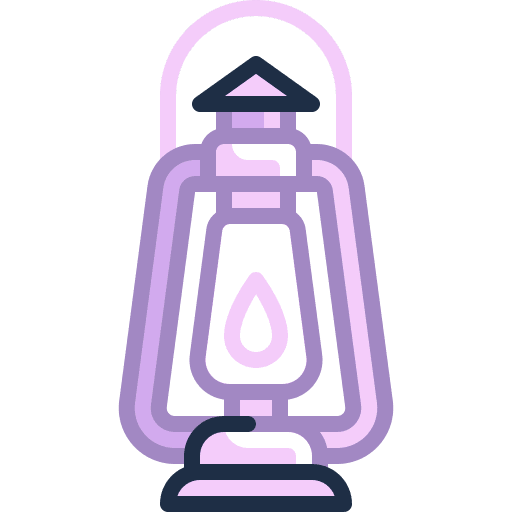 Oil lamp candle furniture and household flame icon Oil lamp candle furniture and household flame icon