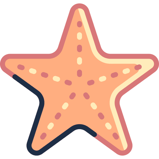Starfish fish animals ocean icon Starfish fish animals ocean icon