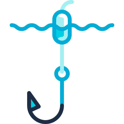 Fishing hook free time tool hook icon Fishing hook free time tool hook icon