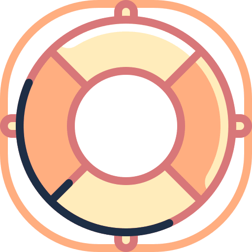 Lifebuoy floating security rescue icon Lifebuoy floating security rescue icon