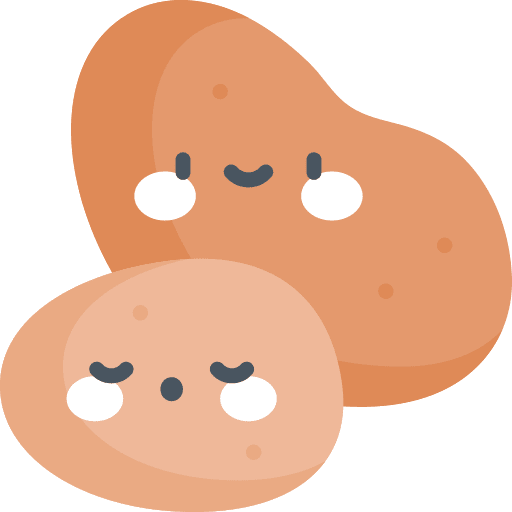 Potato food harvest potato icon