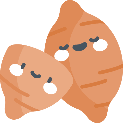 Sweet potato vegetable healthy food icon