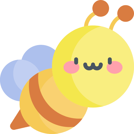 Bee garden wasp pollen icon Bee garden wasp pollen icon