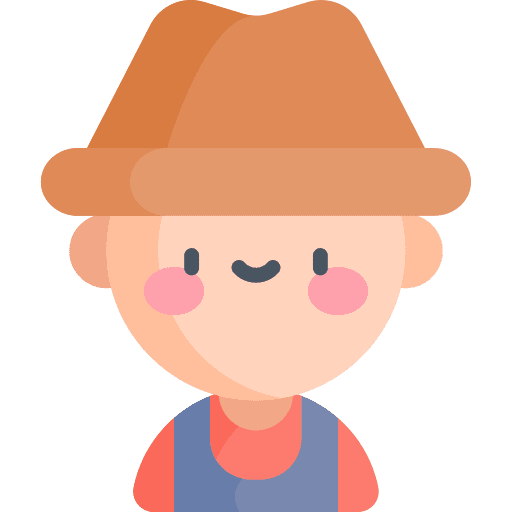 Farmer avatar profession hat icon Farmer avatar profession hat icon