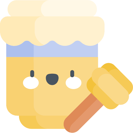 Honey jar sweet bee organic icon Honey jar sweet bee organic icon