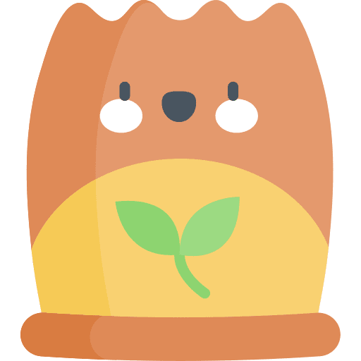 Seeds farming and gardening organic fertilizer icon Seeds farming and gardening organic fertilizer icon