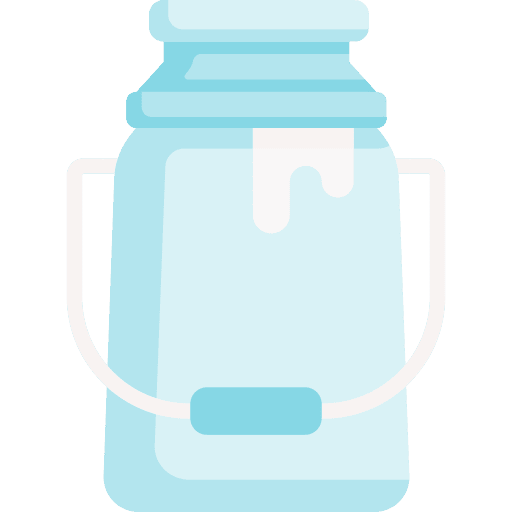 Milk bucket milk jar jar icon