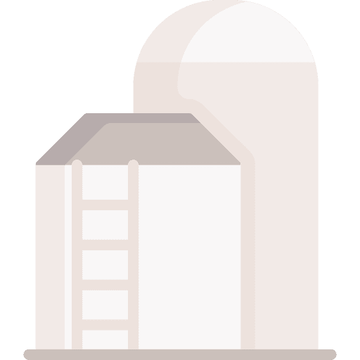 Silo storage tank agriculture silo icon