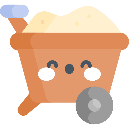 Wheelbarrow cart gardening construction icon Wheelbarrow cart gardening construction icon