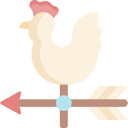 Weather vane farming farming and gardening rooster icon Weather vane farming farming and gardening rooster icon