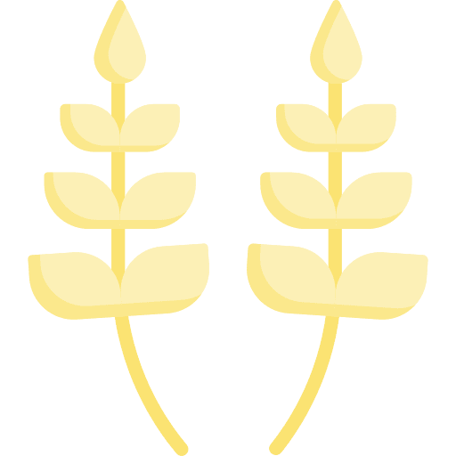 Wheat branch grain seed icon Wheat branch grain seed icon