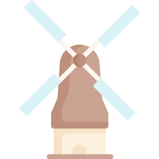 Windmill windmill farming and gardening wind energy icon Windmill windmill farming and gardening wind energy icon