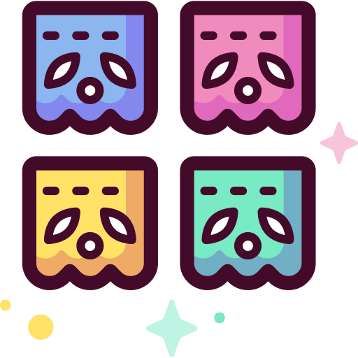 Garland entertainment paper celebration icon