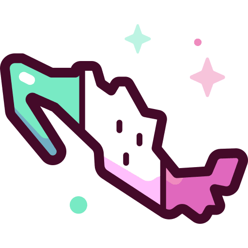 Mexico mexico nation map icon