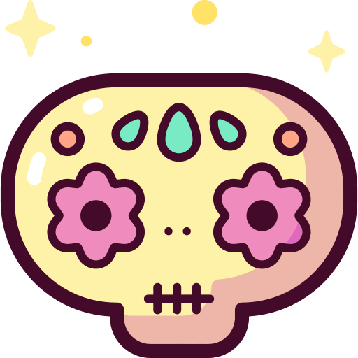 Skull mexican cultures catrina icon Skull mexican cultures catrina icon