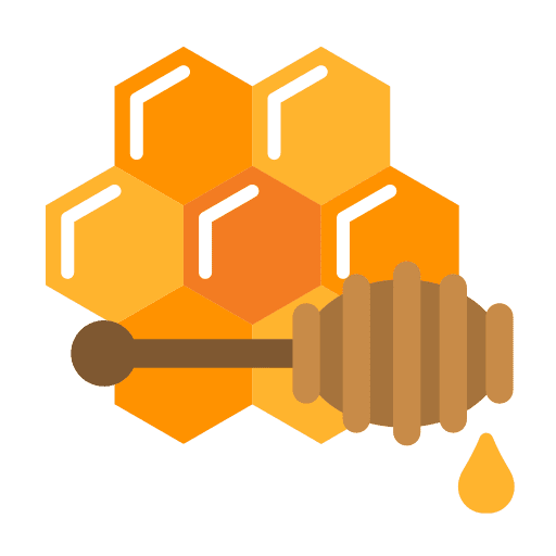 Honeycomb beehive honey bee hive icon