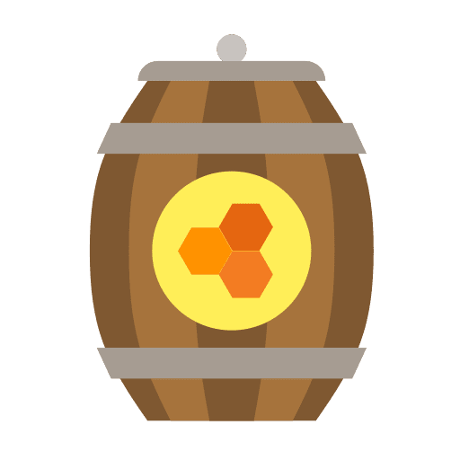 Barrel apiary barrel food icon