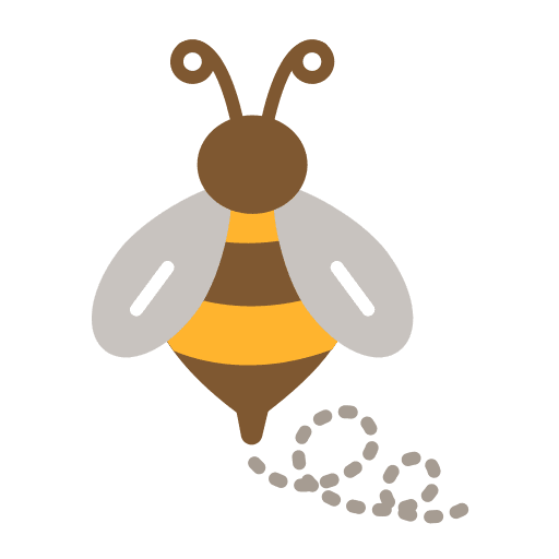 Bee bee animals spring icon
