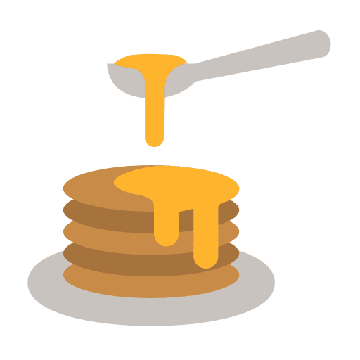 Pancake food breakfast bakery icon