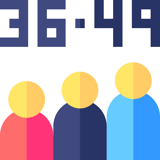 Age group age group 49 people icon