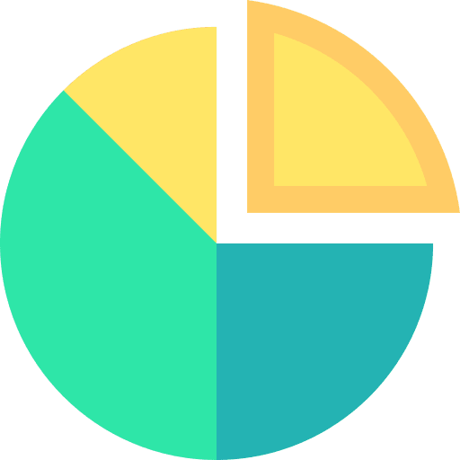 Graphic market graphics pie chart icon Graphic market graphics pie chart icon