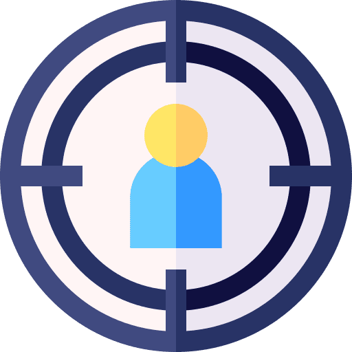 Target user shooting marketing icon Target user shooting marketing icon