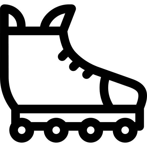Roller skate sports and competition roller skate leisure icon Roller skate sports and competition roller skate leisure icon