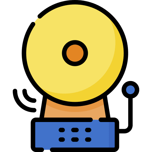 Alarm internet of things electronics school bell icon Alarm internet of things electronics school bell icon