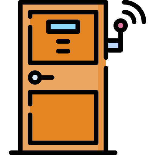 Door smart home electronics door icon Door smart home electronics door icon