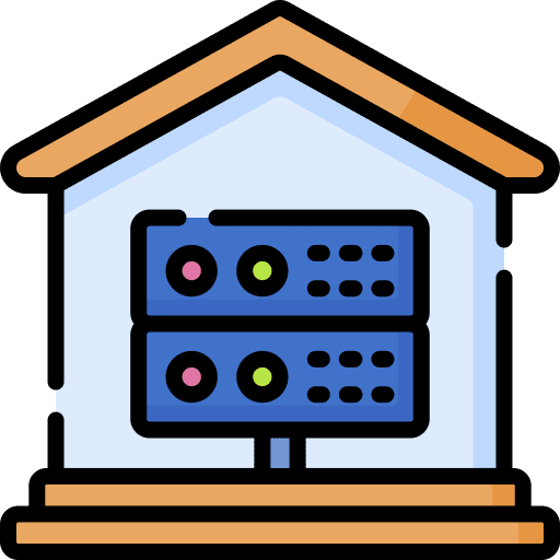 Server cloud ui technology icon