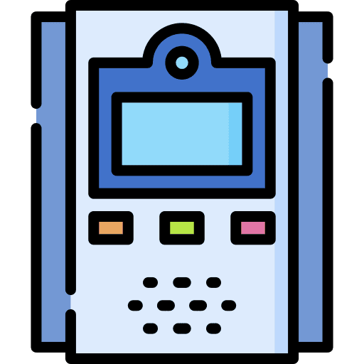 Video door phone communication intercom domotics icon