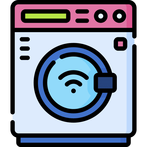 Washing machine wifi device internet of things icon Washing machine wifi device internet of things icon