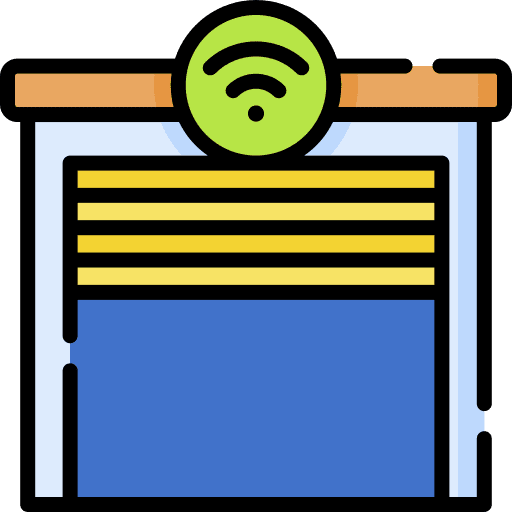 Garage wifi internet of things smart garage icon Garage wifi internet of things smart garage icon
