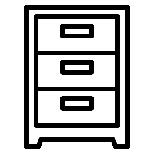 Cabinet furniture house storage icon