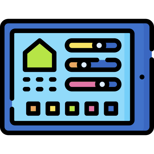 Tablet smart home tablet technology icon Tablet smart home tablet technology icon