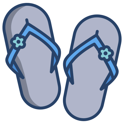 Flip flop slipper summer flip flops icon