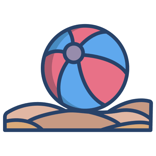 Ball summer hobbies and free time leisure icon Ball summer hobbies and free time leisure icon