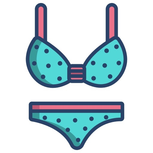 Bikini clothing summer beach icon Bikini clothing summer beach icon