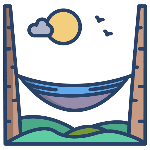 Hammock holidays travel beach icon Hammock holidays travel beach icon