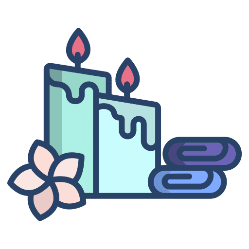 Massage spa floating security icon Massage spa floating security icon