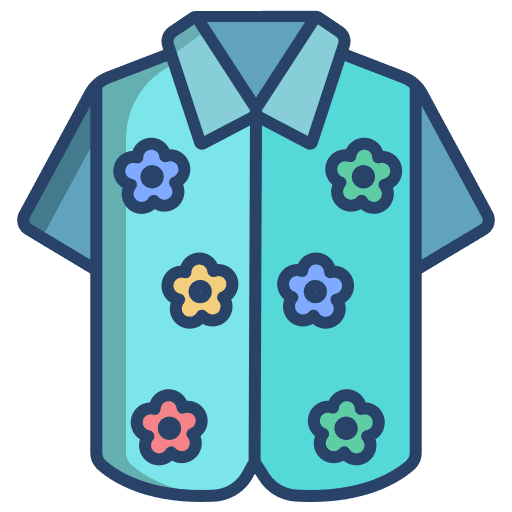 Shirt fashion flowers garment icon Shirt fashion flowers garment icon