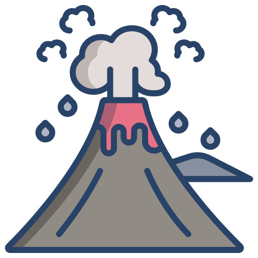 Volcano mountain volcano natural disaster icon Volcano mountain volcano natural disaster icon