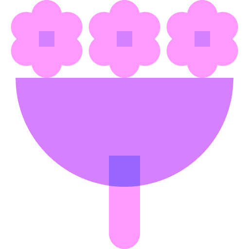 Bouquet flower bouquet flower love and romance icon