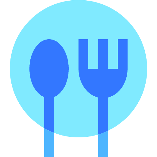 Cutlery dish fork spoon icon