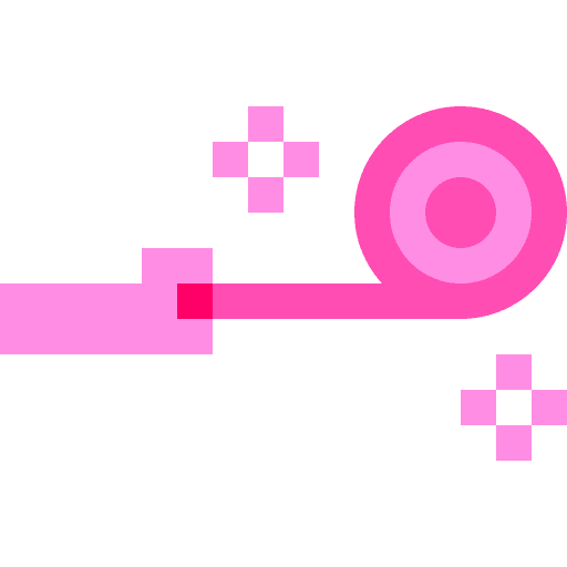 Party blower carnival fun party icon