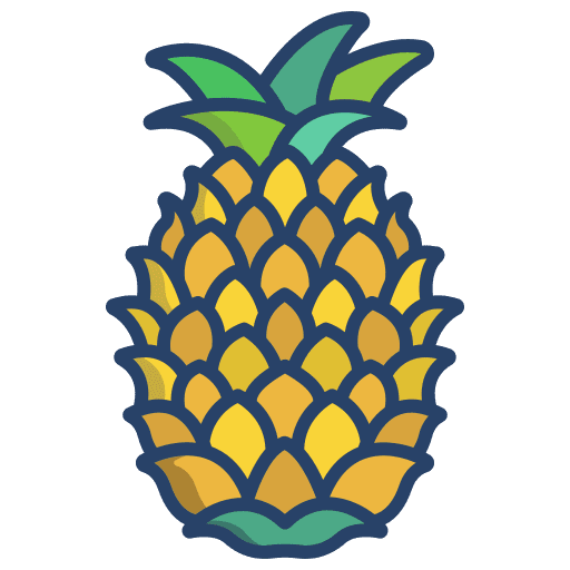 Pineapple food and restaurant vegetarian diet icon Pineapple food and restaurant vegetarian diet icon