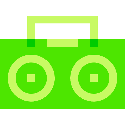 Boombox cassette player audio retro icon Boombox cassette player audio retro icon