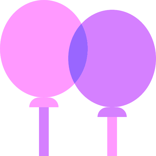 Balloons festa junina birthday and party decoration icon Balloons festa junina birthday and party decoration icon